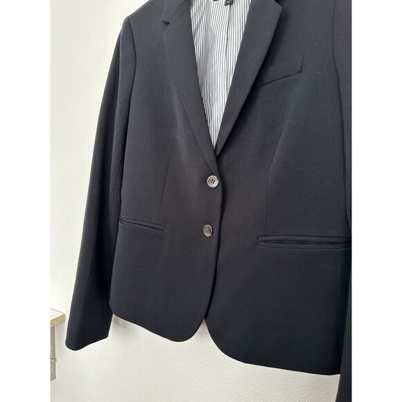 J. Crew Schoolboy Blazer Two Button Black Classic Work Women's Size Small K2899 - Picture 3 of 10
